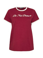 Yours Curve Ringer Placement T-Shirt - Imagem 5 de 5