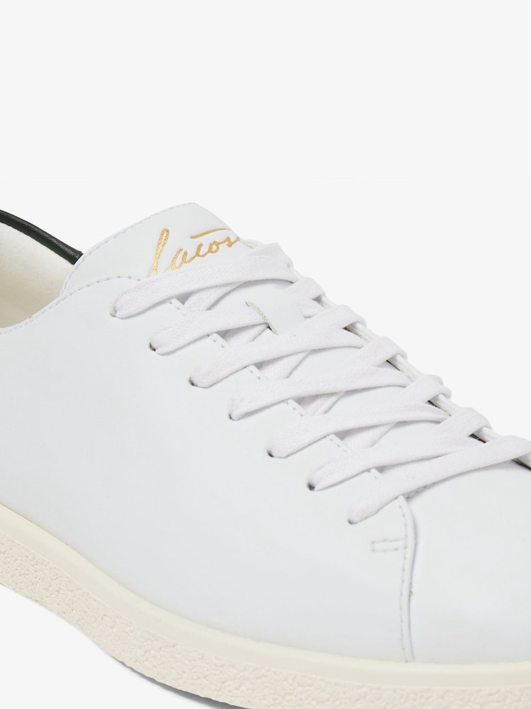 Lacoste White Linecourt Trainers - Image 6 of 6
