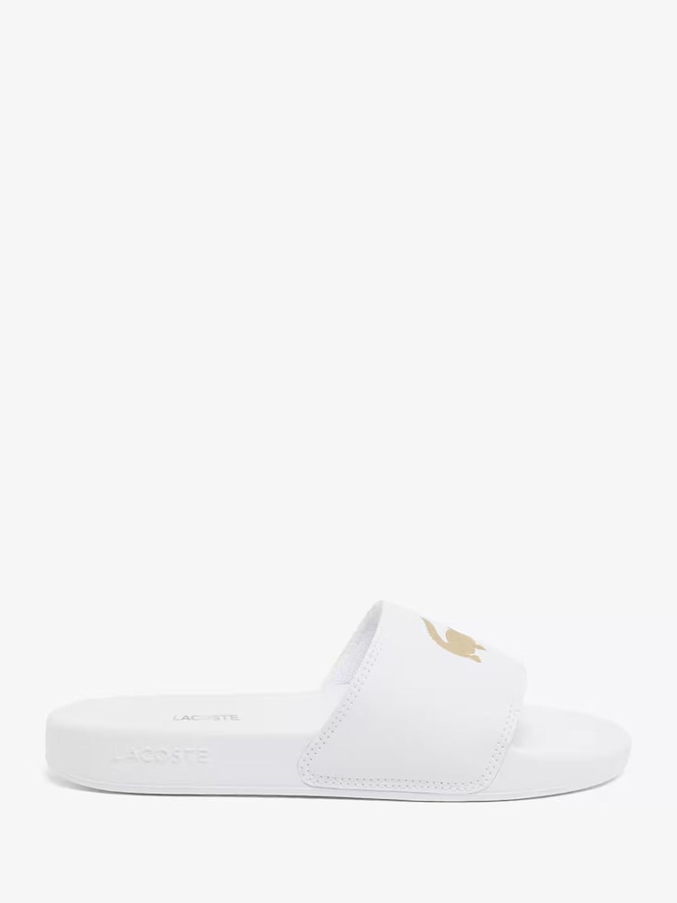 Lacoste White Serve Slide Slippers - Image 1 of 7 Lacoste White Serve Slide Slippers - Image 1 of 7