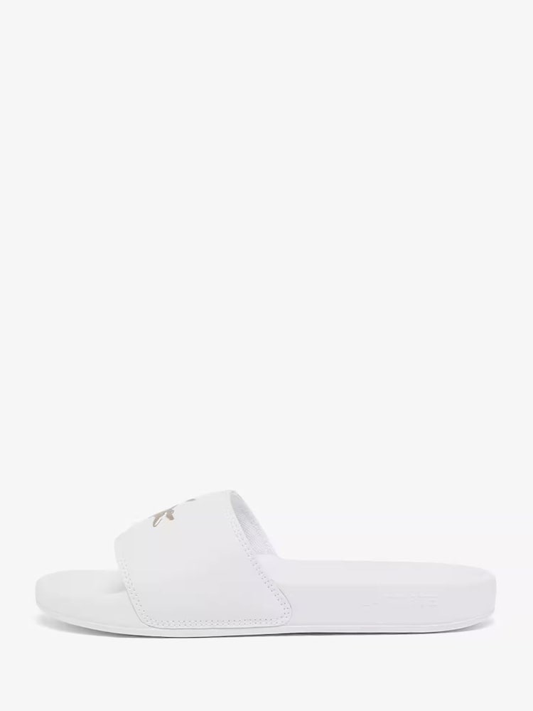 Lacoste White Serve Slide Slippers - Image 2 of 7 Lacoste White Serve Slide Slippers - Image 2 of 7