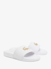Lacoste White Serve Slide Slippers - Image 3 of 7