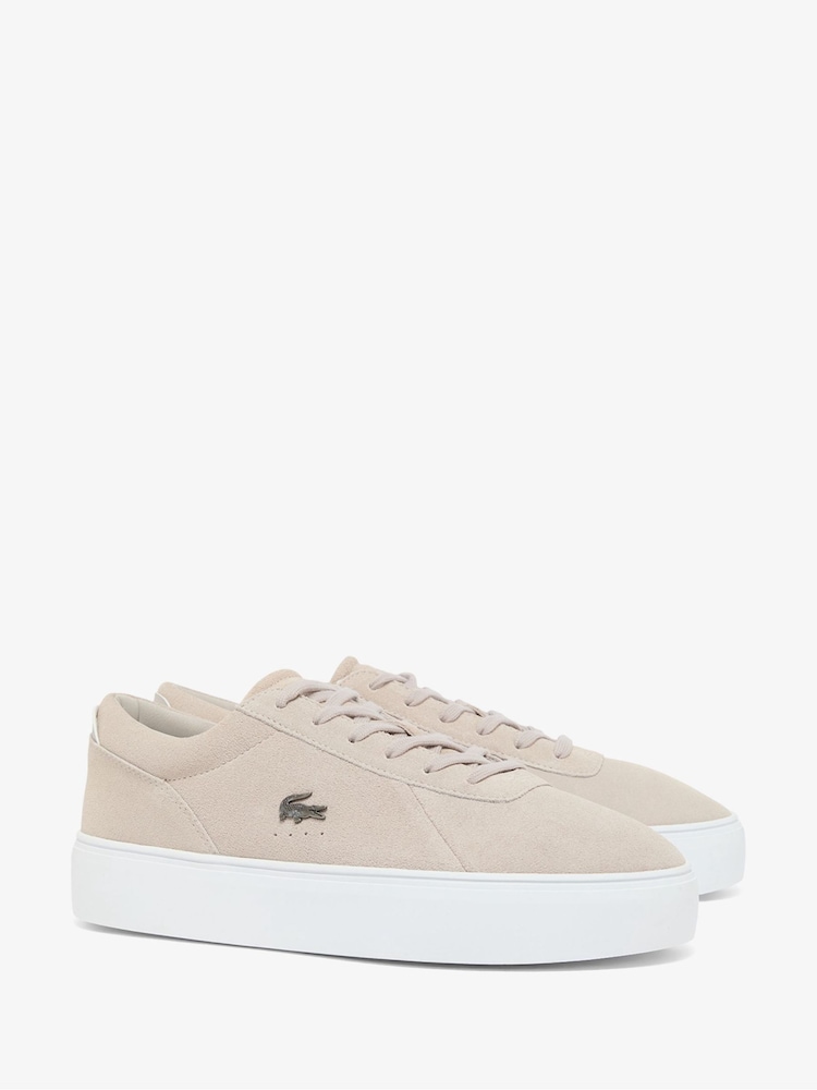 Lacoste Natural Court Trainers - Image 2 of 6