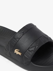 Lacoste Black Serve Slide Hybrid Sliders - Image 6 of 6