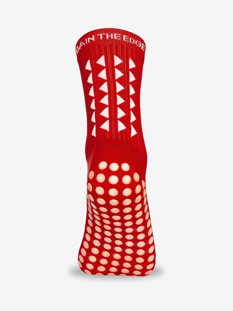 Gain the Edge Red Midcalf Football Grip 3.0 Socks - Image 2 of 3 Gain the Edge Red Midcalf Football Grip 3.0 Socks - Image 2 of 3