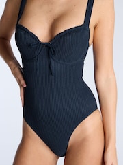 Boux Avenue Blue Amalfi Texture Swimsuit - Image 4 of 4