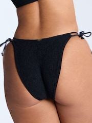 Boux Avenue Ibiza Texture Black Bikini Briefs - Image 2 of 4