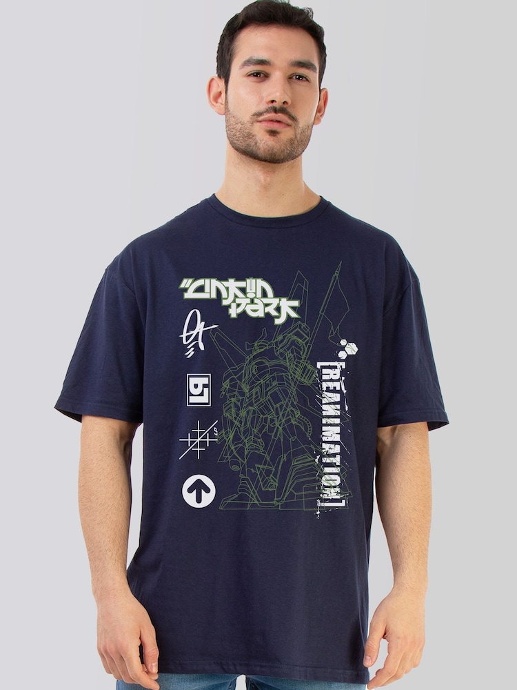 Brands In Blue Linkin Park Reamin Robot Music T-Shirt - Image 1 of 5 Brands In Blue Linkin Park Reamin Robot Music T-Shirt - Image 1 of 5