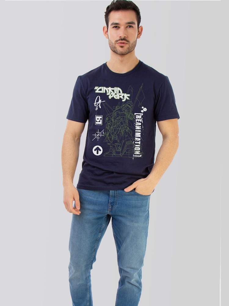 Brands In Blue Linkin Park Reamin Robot Music T-Shirt - Image 2 of 5 Brands In Blue Linkin Park Reamin Robot Music T-Shirt - Image 2 of 5