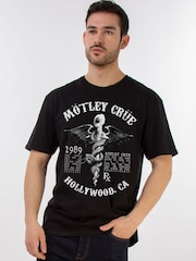 Brands In Black Motley Crue Hollywood Music T-Shirt - Image 1 of 4