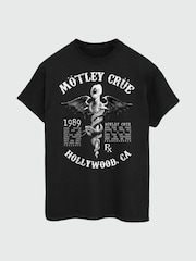 Brands In Black Motley Crue Hollywood Music T-Shirt - Image 3 of 4