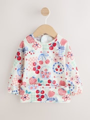 Red Weaning And Feeding Sleeved Bib - Image 1 of 8