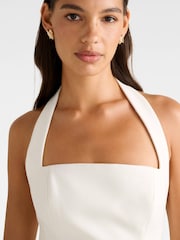 Forever New White Kendall Halter Neck Blouses - Image 3 of 5