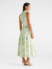 Forever New Cream Lindsey Tennis Contains Linen Dress - Image 2 of 4