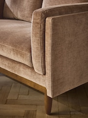 Distressed Chenille Cinnamon Brown Kayden 2 Seater Small Sofa In A Box - Image 2 of 9