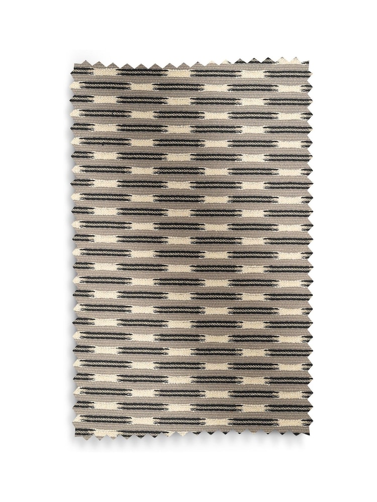 Metallic Broken Stripe Natural and Black Aire Wooden Accent Chair - Image 8 of 8