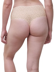 Chantelle One Size Soft Stretch Seamless High Waisted Nude Knickers - Image 2 of 4