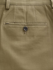 Khaki Green Relaxed Fit Cotton Blend Suit Trousers - Image 9 of 9