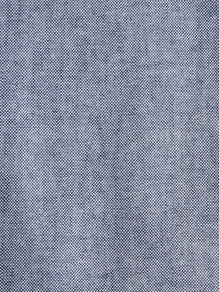 Chambray Blue Relaxed Fit Cotton Suit Trousers - Image 10 of 10 Chambray Blue Relaxed Fit Cotton Suit Trousers - Image 10 of 10