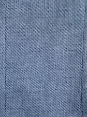 Blue Tailored Fit Double Breasted Linen Blend Texture Suit Jacket - Image 11 of 11