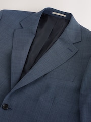 Blue Tailored Fit N.Premium Merino Wool Blend Texture Suit Jacket - Image 10 of 14