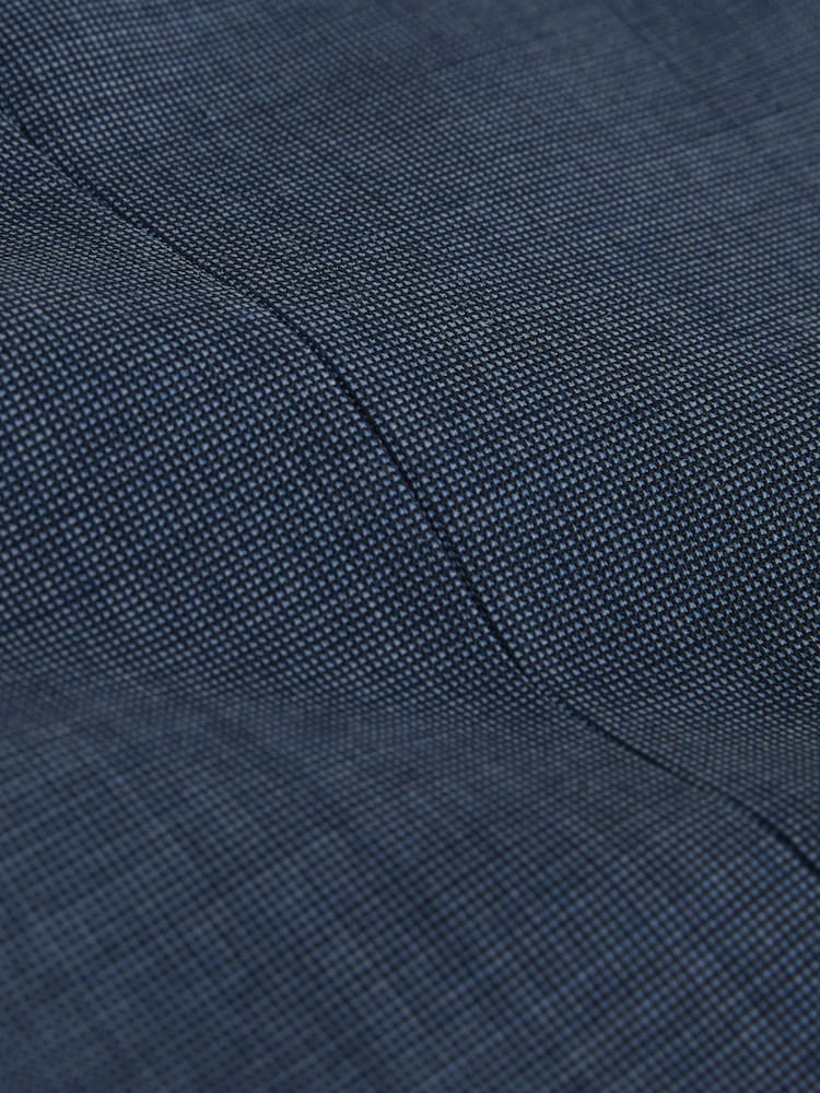 Blue Tailored Fit N.Premium Merino Wool Blend Texture Suit Jacket - Image 14 of 14