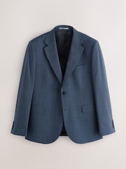 Blue Tailored Fit N.Premium Merino Wool Blend Texture Suit Jacket - Image 9 of 14