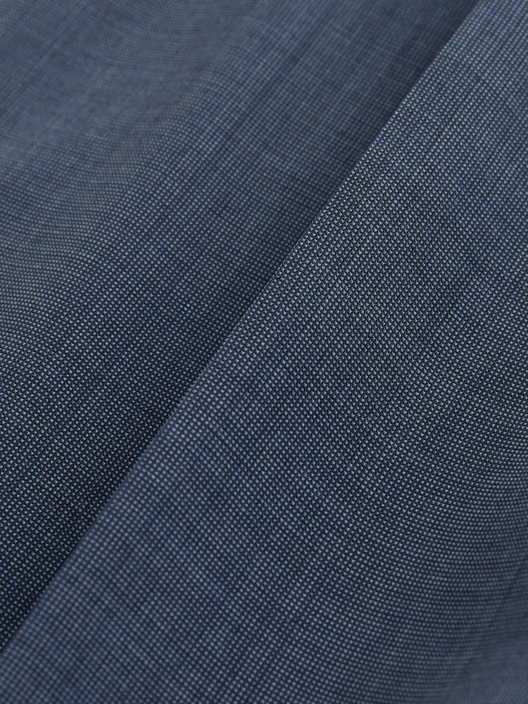 Blue N.Premium Tailored Fit Merino Wool Blend Texture Suit Trousers - Image 10 of 10 Blue N.Premium Tailored Fit Merino Wool Blend Texture Suit Trousers - Image 10 of 10