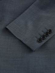 رمادي - سترة بدلة من مزيج صوف ميرينو بملمس بارز من N.Premium - Image 11 of 11