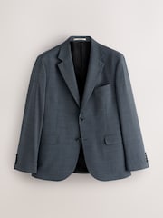 رمادي - سترة بدلة من مزيج صوف ميرينو بملمس بارز من N.Premium - Image 6 of 11