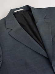 رمادي - سترة بدلة من مزيج صوف ميرينو بملمس بارز من N.Premium - Image 8 of 11