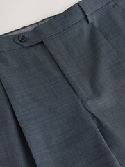 رمادي - بنطلون بدلة بنسيج مزخرف بتلبيس حسب المقاس من مزيج صوف الميرينو N. Premium - Image 8 of 9