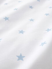 Bianca Blue Mini Star & Stripes Cotton Fitted Sheet - Image 2 of 2