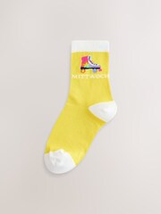 Little Bird by Jools Oliver Pastel Rainbow German Days Of The Week Socks 7 Pack - Image 5 of 8