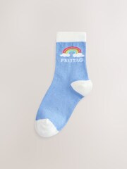 Little Bird by Jools Oliver Pastel Rainbow German Days Of The Week Socks 7 Pack - Image 6 of 8