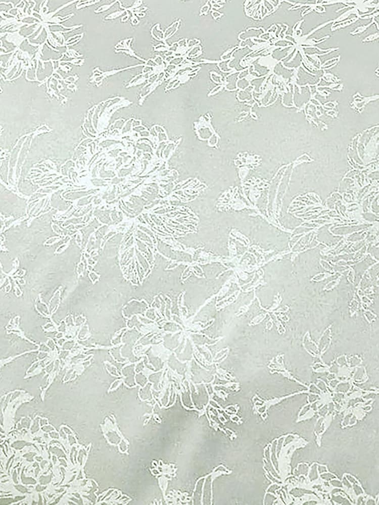 Dreams & Drapes Green Jasmine Jacquard Filled Cushion - Image 2 of 3