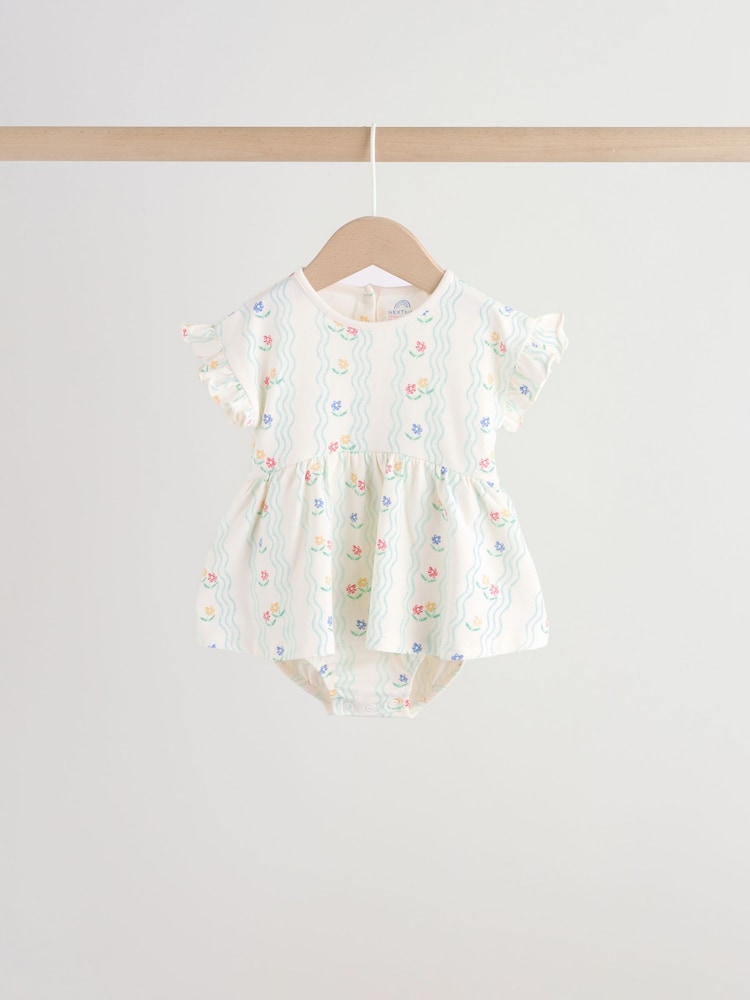 Rot und Weiß gemustert bestickt - Baby-Strampelanzüge aus Jersey im 3er-Pack - Bild 13 von 13