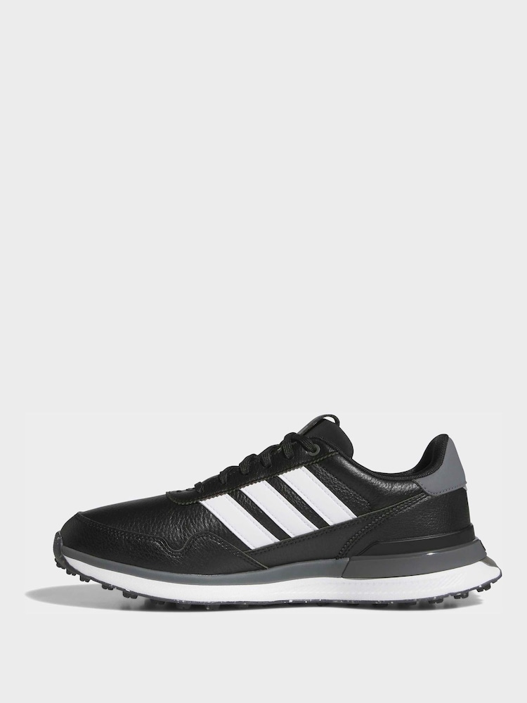 adidas Golf Black/White S2G 26 Leather Spikeless Shoes - Image 2 of 9