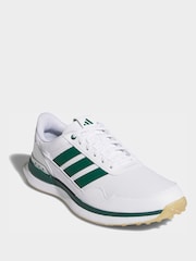 adidas Golf White/Green S2G 26 Leather Spikeless Shoes - Image 3 of 9