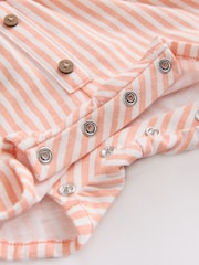 Blue and Orange Striped Jersey Sport Rompers 2 Pack - Image 13 of 14