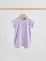 Multi Bright Coloured - Jersey Baby Krátký overal 4 Pack - Obrázek 5 z 15