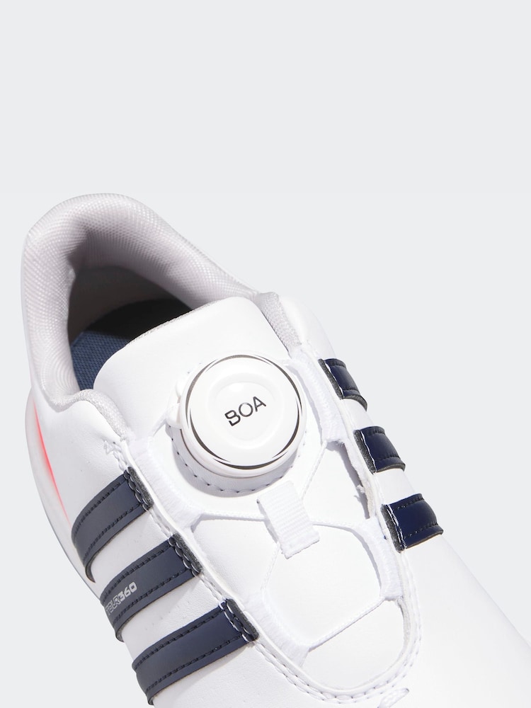 Buy adidas Golf White/Blue Tour 360 24 Boa Kids Shoes from Next USA
