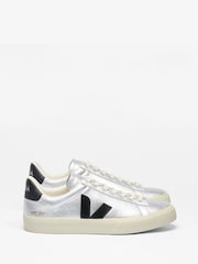 Veja Silver Black Campo Trainers - Image 2 of 4