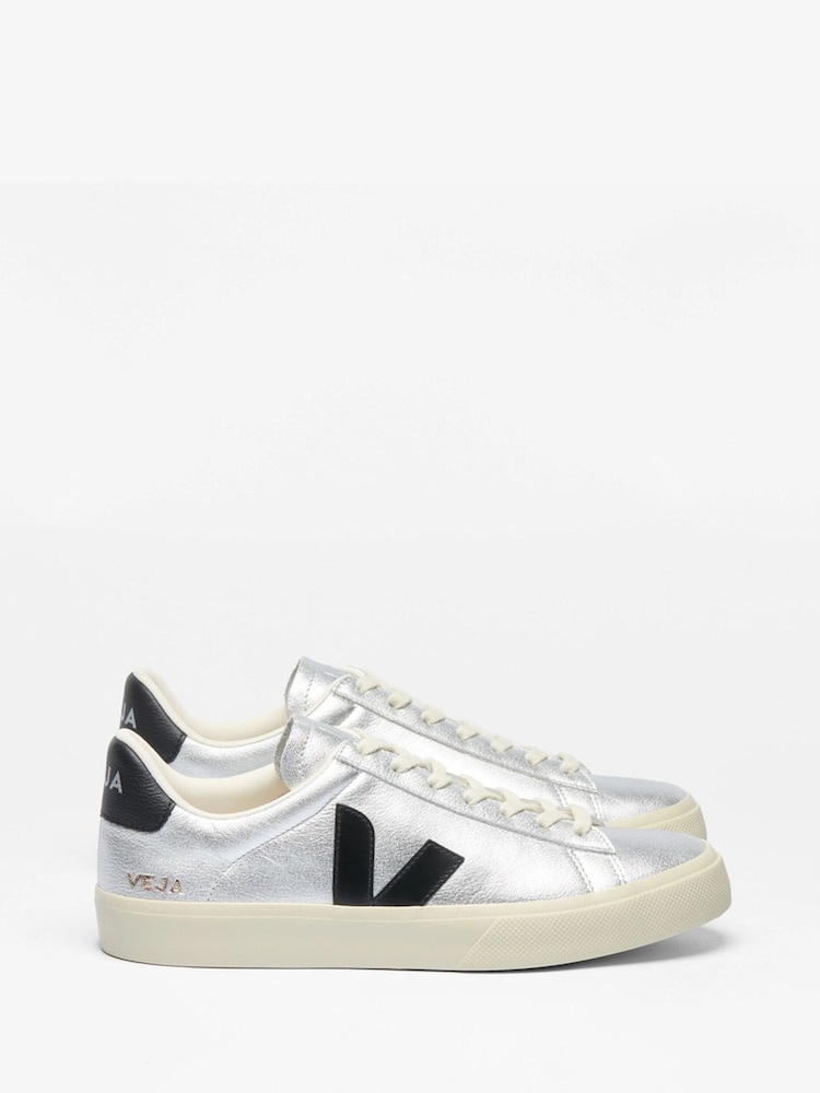 Veja Silver Black Campo Trainers - Image 2 of 4