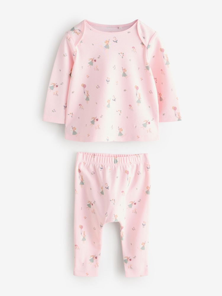 Pink Ditsy Top 2 Piece - Image 1 of 1