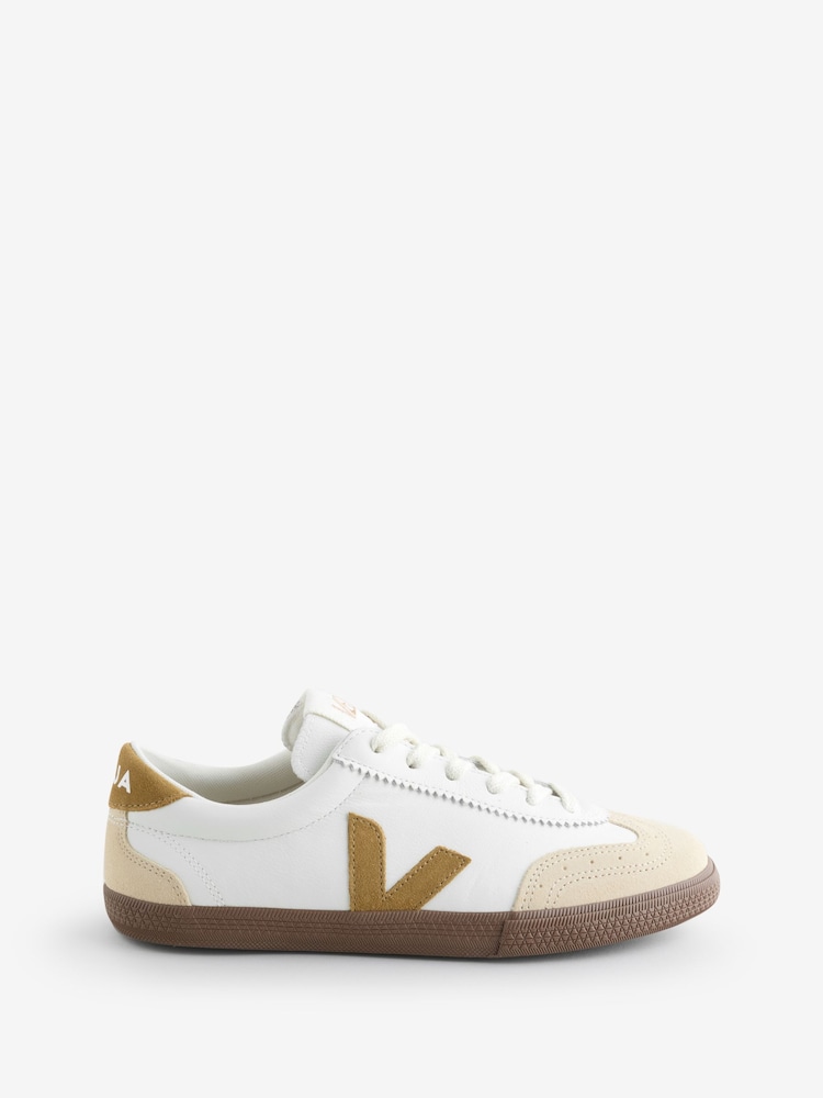 Veja Tent Bark Volley White Trainers - Image 1 of 1