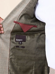 Green N. Premium Slim Fit Check Suit Jacket - Image 7 of 13