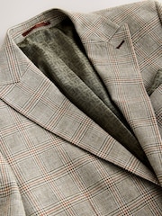 Green N. Premium Slim Fit Check Suit Jacket - Image 9 of 13