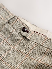 Green N. Premium Slim Fit Check Suit Trousers - Image 9 of 10