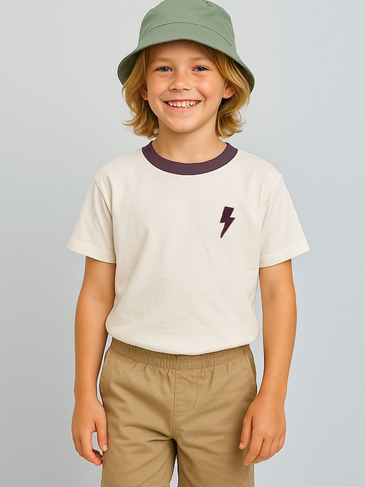 Religion Mauve Lightning Bolt T-Shirt - Image 1 of 4