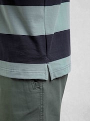 Weird Fish Green Ronald Striped Polo Shirt - Image 5 of 7